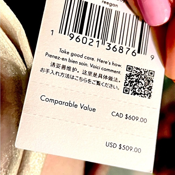 Kate spade NWT Croc Embossed Leather Crossbody/top handleBucket Bag Regan LtPink - Picture 6 of 10